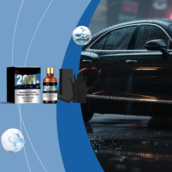 Disco*unt！50ml Car Nano Ceramic Coating Kit for Paint Scratch Cover and Repair, Clean Coating Care, 9H Hardness, Hydrophobic Effect, Enhances Paint Depth, Hides Light Blemishes