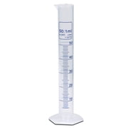50ml Graduated Cylinder, Polypropylene, Printed Graduations, Karter Scientific 251Y2 Single