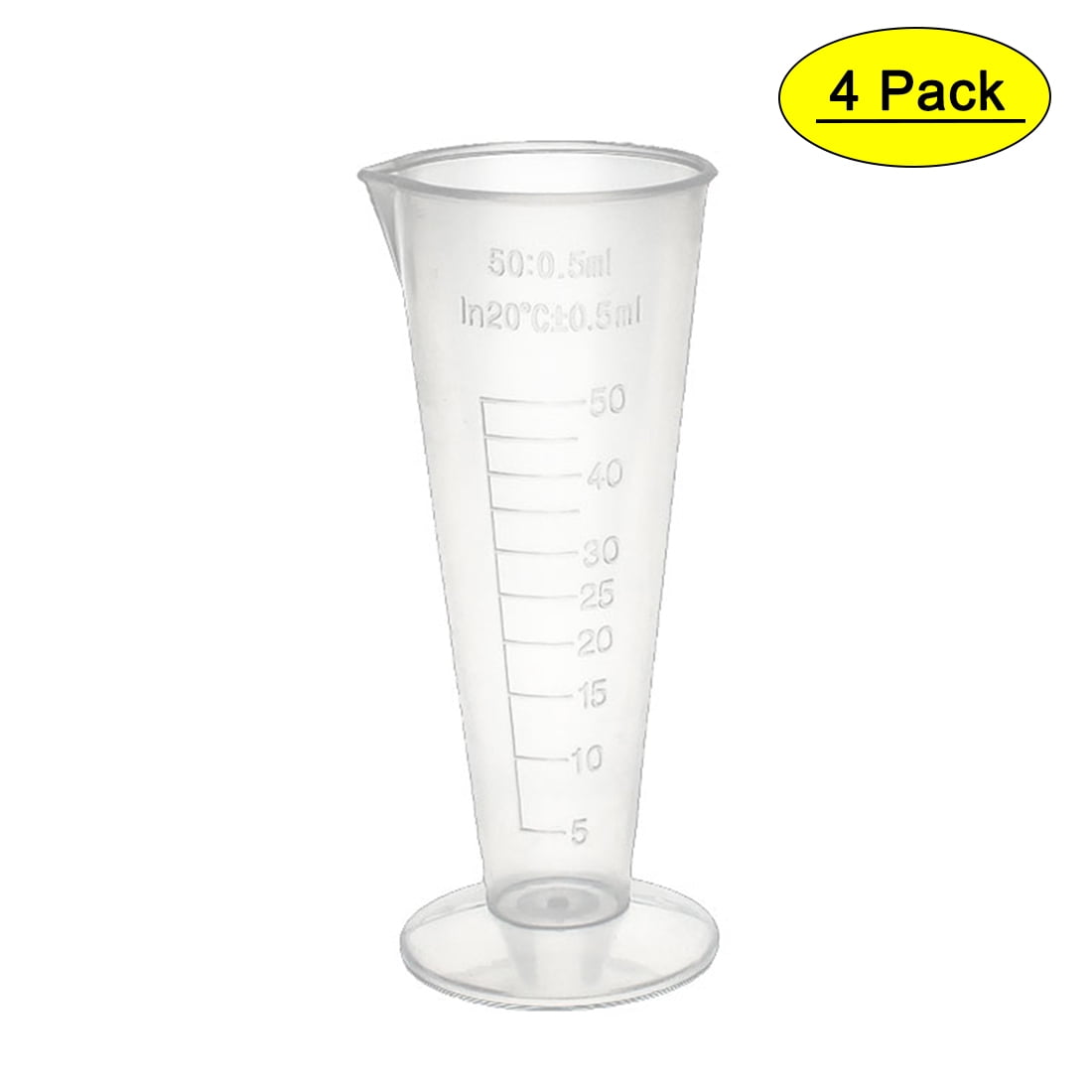 Professional Lab Graduated Measuring Cup with Spout 5ml Wide Mouth Glass  Conical Beaker Thickened Borosilicate Beaker Heat Resistant (5ml)