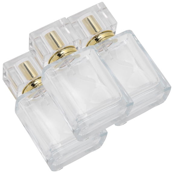 50ml Refillable Perfume Bottle Glass Spray Transparent Liquid Empty Atomizer ContainerGold