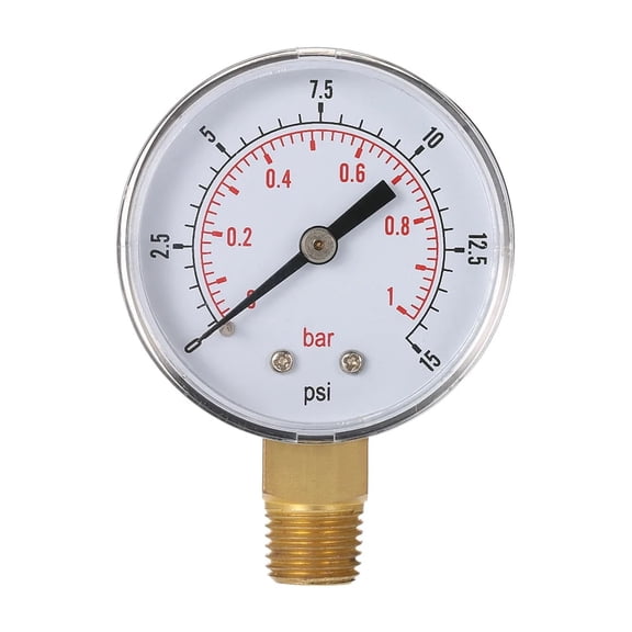 50mm 0~60psi 0~4bar Pool Filter Water Pressure Dial Hydraulic Pressure Gauge Meter Manometer 1/4" NPT Thread ,Corrosion Resistance
