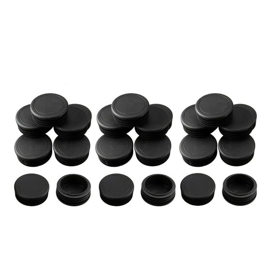 50mm 2" OD Plastic Tube Inserts Pipe Blank Caps 28pcs 1.85"-1.93" Inner Dia