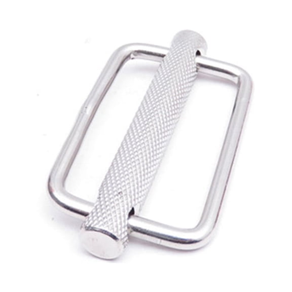 50mm 316 Stainless Steel Slide Buckle Triglide Webbing Slider Strap Keeper for Harness Waist Shoulder Adjust