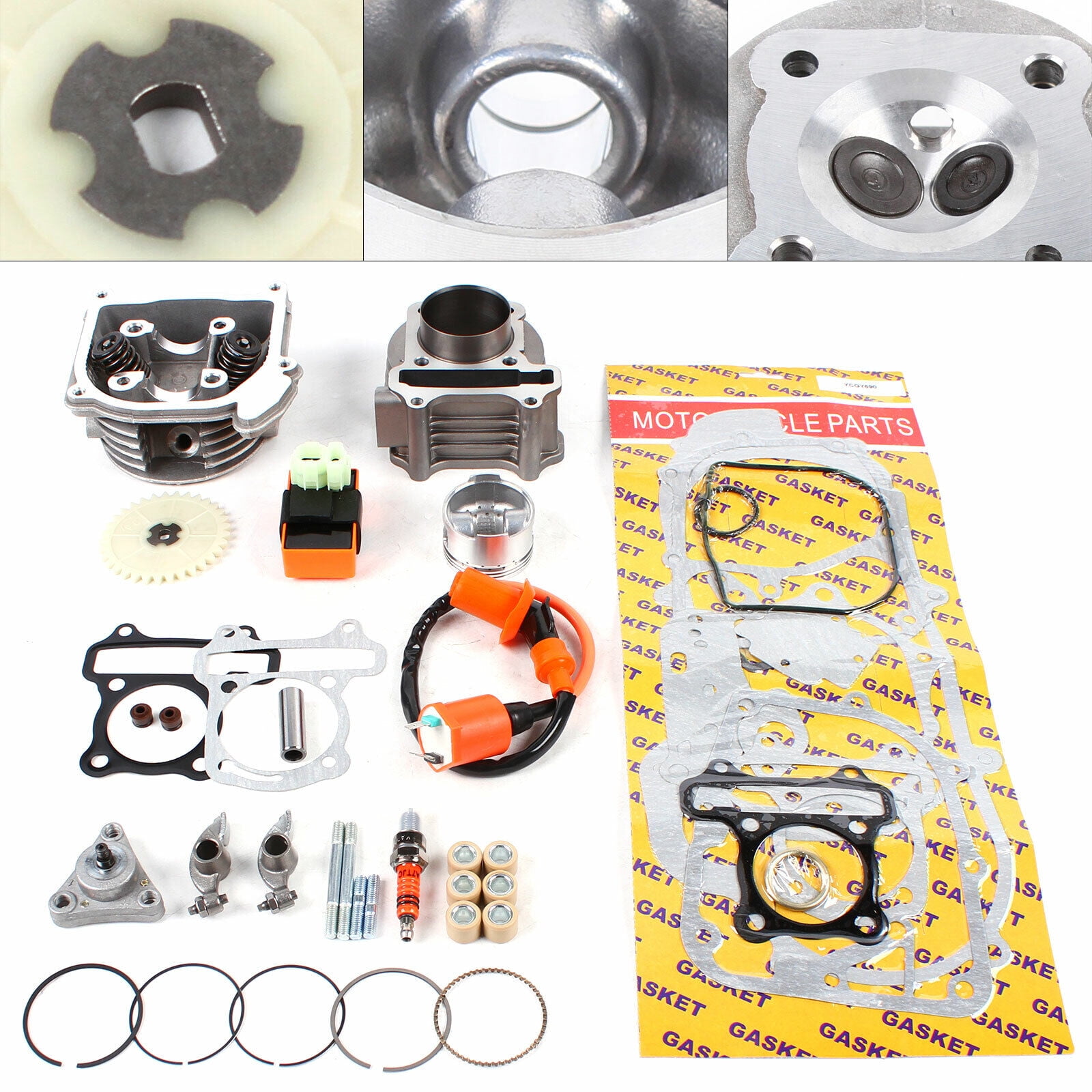50mm Big Bore Cylinder Piston Kits GY6 100cc Scooter Moped, 1P39QMB 139QMB