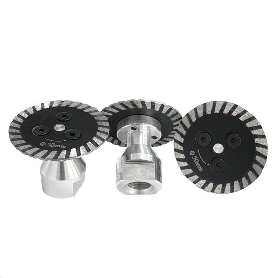 50mm Diamond Saw Blade with M14 Flange for Angle Grinder, Mini Hot Press Cutting & Carving Disc for Tile, Granite, Porcelain and Quartz, Wet or Dry Use