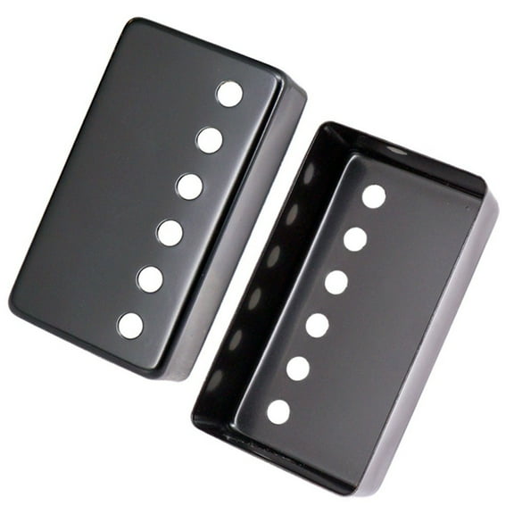 50mm Metal Humbucker Pickup Cover for LP Style Electric Guitar Silver Black, Guitar Accessories