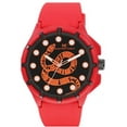 thumbnail image 1 of 50mm Montres Carlo Men's Sport Fashion Silicone Band Military Quartz Dress Watch (Red), 1 of 4
