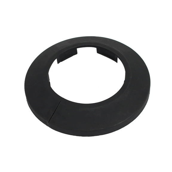 Unique Bargains 50mm Plastic Wall Flange Radiator Water Pipe Cover Black