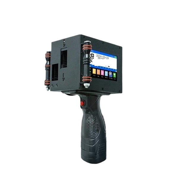 50mm Portable Handheld Thermal Inkjet Printer QR Barcode Batch Number Logo Expiry Date TIJ Coding Machine