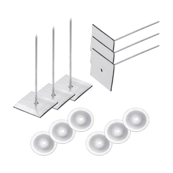 Uxcell 50mm Self Stick Insulation Pins, 50 Sets 0.95 inch Self Locking Washers