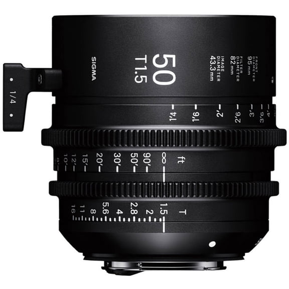 Sigma 50mm T1.5 FF Fully Luminous High-Speed Prime Cine Lens for Canon EF, Feet