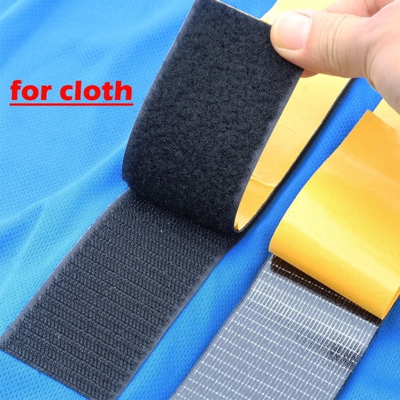 50mm Velcro Tape Double Sided 1 Meter-Black