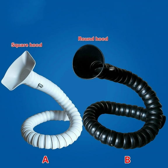 50mm x 0.8m-2m POM Flexible Smoke Exhaust Ventilator Pipe for soldering smoke extractor Welding Fume Arms With Square Round Hood