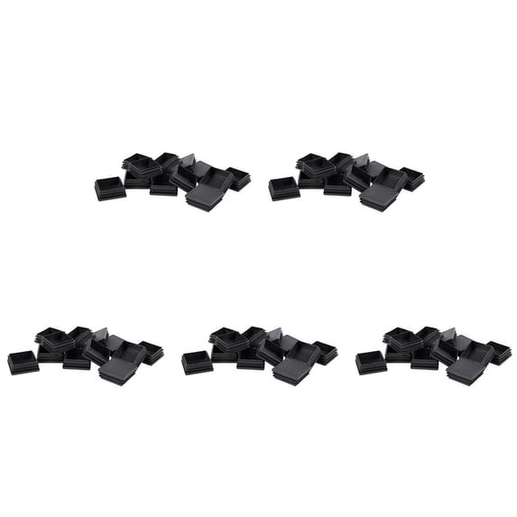 50mm x 50mm Plastic Square End Blind Plugs Cap Pipe Inserts 60Pcs