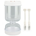 thumbnail image 1 of 25oz Flip Jar For Pickles & Olives Leakproof Dry Wet Separation Container With Fork, 1 of 7