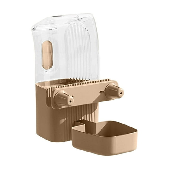 50oz Gravity Water Dispenser for Pets - Automatic Rabbit Water Bottle with Bowl, Leak-Proof Cage Mount Design for Dogs, Cats, Ferrets - Fits Wide-Mouth Cages & Crates