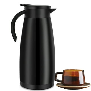 Coffee Carafe 101oz Hot Water Dispenser - Insulated Stainless Steel Coffee  Carafes for Keeping Hot - Thermal Beverage Dispenser - Tea Thermos- 12 Hour  Coffee Wa…