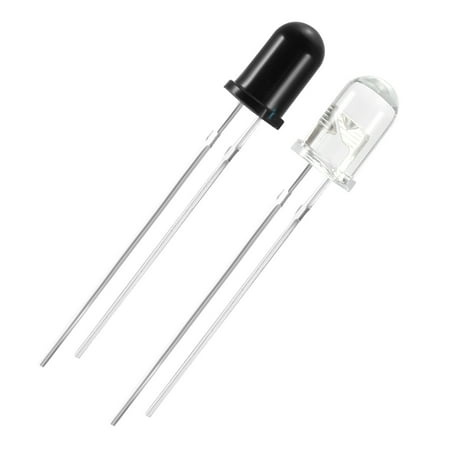 50pairs 5mm 940nm LEDs Infrared Emitter and IR Receiver Diode DC1.2V Light Emitting Diodes