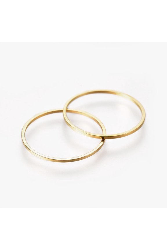 50pc Brass Linking Rings Golden 20x1mm