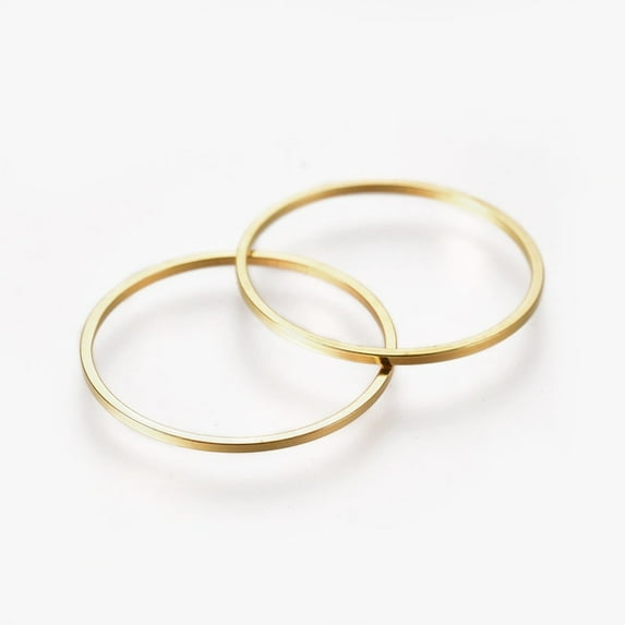 50pc Brass Linking Rings Golden 20x1mm