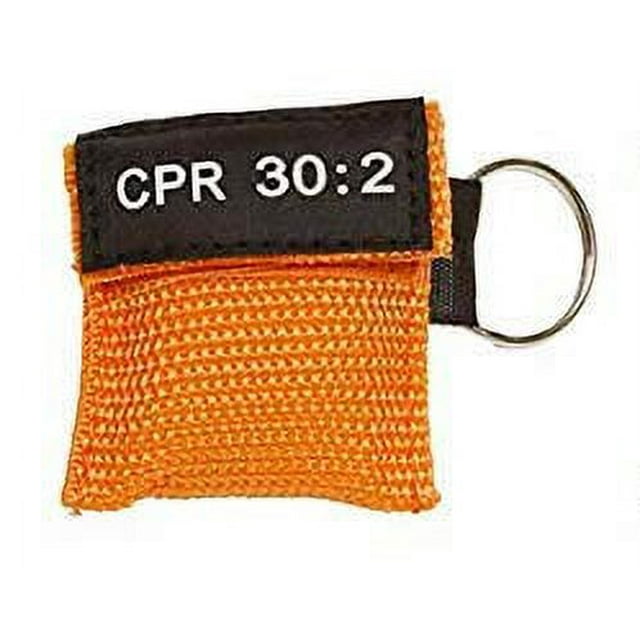 50pc CPR Mask Keychain Emergency Kit CPR Face Shields for First Aid AED
