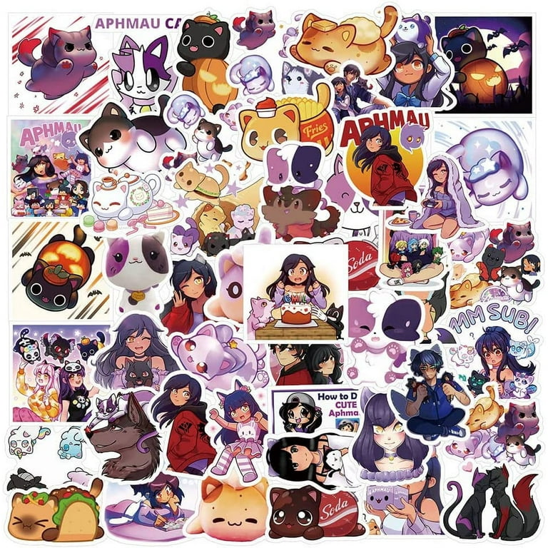 Cute Kawaii Cat Sticker Pack | Waterproof | Fun Stickers | Stickers | Gift  for Her | Pack of 4 Waterproof Stickers