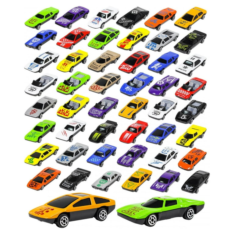 50pc Kidplokio Ultimate Fleet Multicolor Diecast Toy Cars Playset