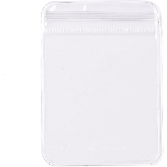 50pc PVC Anti Oxidation Zip Lock Bags Transparent Antitarnish Jewelry Packing Storage Pouch Clear 7x5x0.15cm Unilateral thickness: 4.9 Mil(0.125mm)