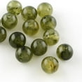 thumbnail image 1 of 50pc Round Imitation Gemstone Acrylic Beads Olive 8mm Hole: 2mm DIY, 1 of 1