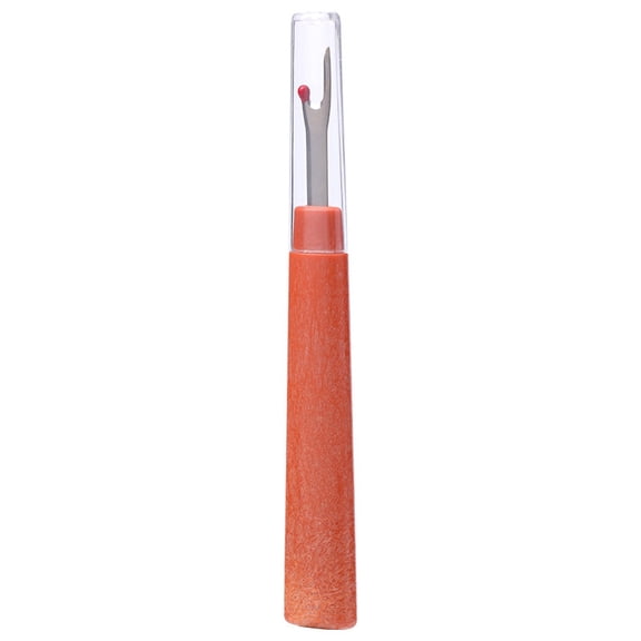 50pc Steel Sewing Seam Rippers Handy Stitch Rippers for Sewing Removing Threads Tools with Plastic Handle & Lid Coral 135x17mm