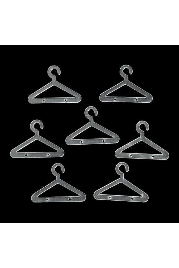 50pc Transparent Acrylic Earring Display Accessories for Earring Organizer Holder Clothes Hanger shape Clear 4.2x5.95x0.3cm Hole: 2mm