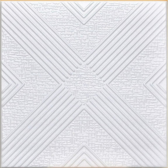 50pc of Malta White (20"x20" Foam) Ceiling Tiles - Covers About 135sqft