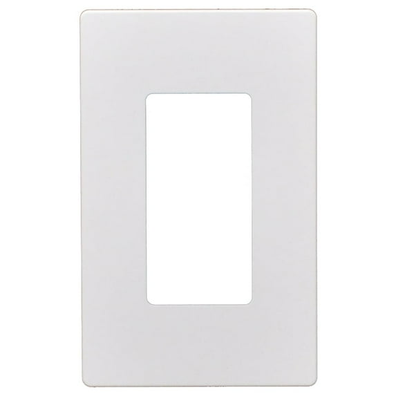 50pcs 1 Gang Screwless Snap On Decorator Wall Plate White