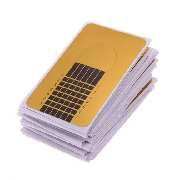 50pcs 100pcs French Nail Form Tips Gold Nail Extension Art Tools For Nails Gel Extension Sticker Acrylic Manicure