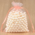 thumbnail image 1 of 50pcs 12 Colors Jewelry Packaging Bag 7*9cm Organza Bags Gift Storage Wedding Drawstring Pouches Wholesales 9 Pinky peach 7x9cm, 1 of 6