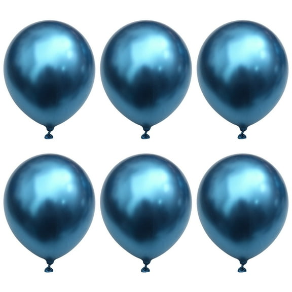 Parvistic 50pcs 12inch Latex Metallic Balloons Thicken Decoration Balloons Party Supplies for Birthday Wedding Baby Shower Gathering Festival Blue