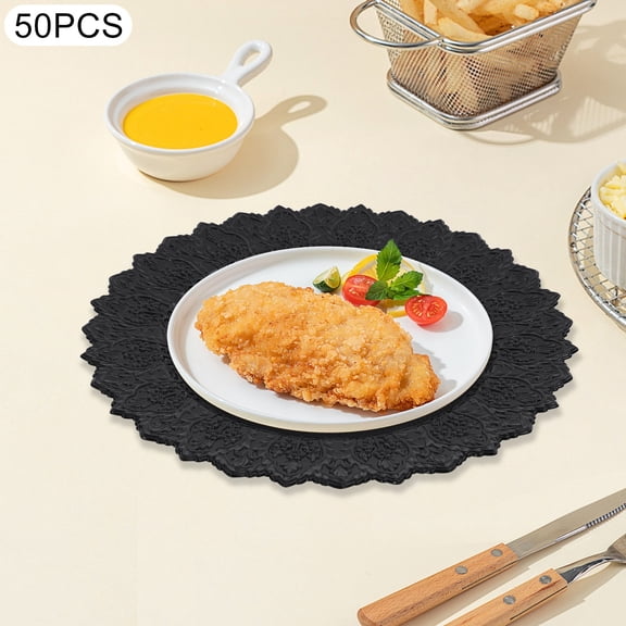 50pcs 13" Vintage Antique Charger Plates Wedding Party Table Decor for Banquets