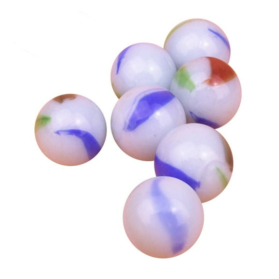 ETEREAUTY 50Pcs Glass Marbles Bulk Assorted Color Smooth Texture for Portable Carry