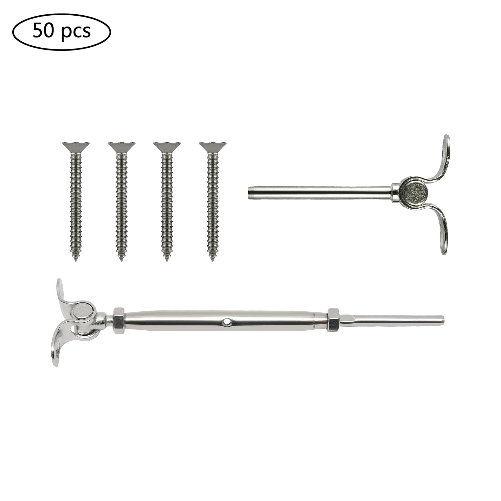 50pcs 180°Adjustable T316 Stainless Steel Deck Cable Railing Hardware ...