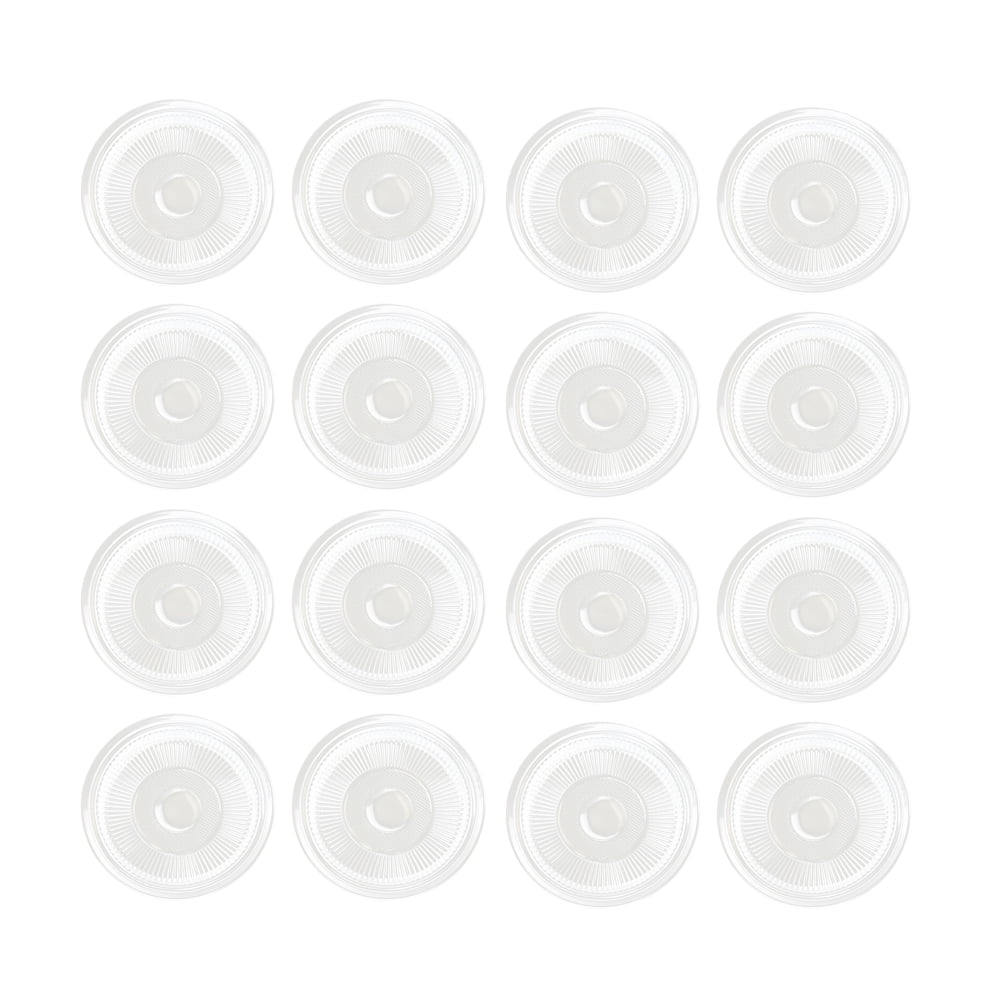 50pcs 19.4cm Disposable Plastic Round Serving Tray Cake Fruit Dessert