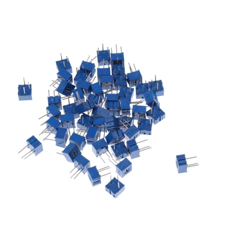 50pcs 1K Rotary Potentiometer High Precision Breadboard Potentiometer