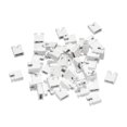 thumbnail image 1 of 50pcs 2.54mm Standard Pin Header Jumper Cap Short Circuit Connection Cap,Mini Micro Jumper Bridge Plug White, 1 of 5