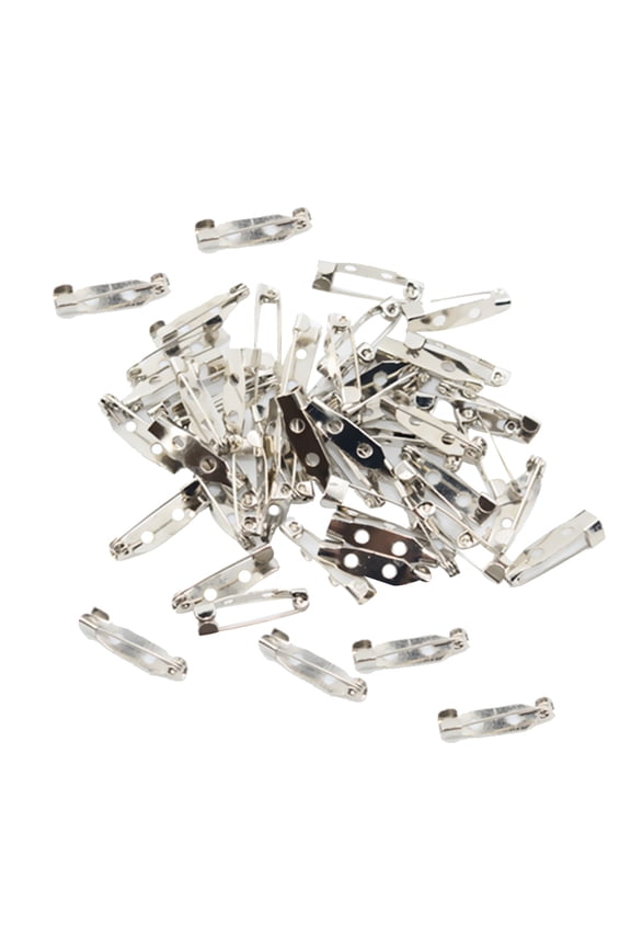 50pcs 2cm Brooch Base Back Bar Pins Clasp For Findings