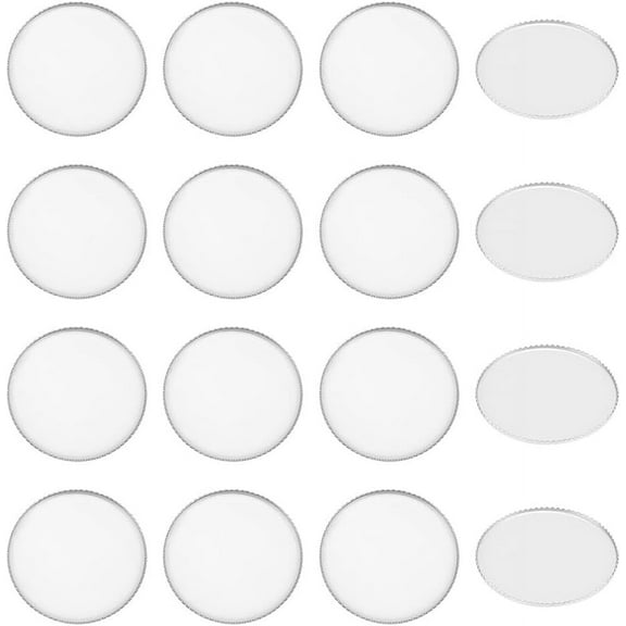 50pcs 304 Stainless Steel Milled Edge Bezel Cups Flat Round Tray Settings Metal Cabochon Settings for DIY Jewelry Necklace Making 26x1.5mm grey