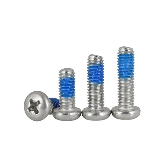 (50pcs) 304 Stainless Steel Round Head Cross Dispensing Anti-Dislodging Bolts M3.5x8mm