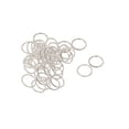 thumbnail image 1 of 50pcs 35mm Dia Silver Tone Metal Split Ring Keychain Keyring Key Holder Keychain, 1 of 1