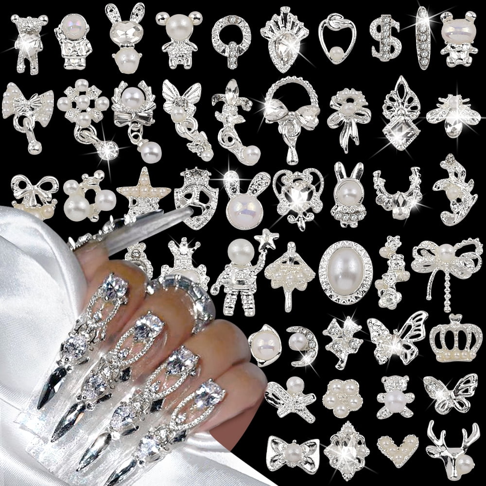 Buy Halloween Nail Charms, Skull Spider Hand Nail Art Charms Rhinestones  Nail Sequins 3D Nail Accessories Gold and Sliver Nail Charms for Acrylic  Nails Halloween Nail Supplies Nail Decor for Women 6