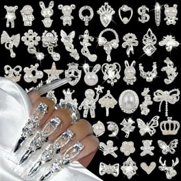  30 Pcs Y2K Silver Bow Nail Charms,3D Alloy Bows Nail Charm Cute Bowknot  Nails Charms Kawaii Long Ribbon Bowknots Nail Art Charms for Women Nail Art  Supplies Nail Designs Nail Decor