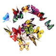 thumbnail image 1 of 50pcs 3D Realistic PVC Butterfly Garden Decorations – Outdoor Yard, Patio & Flower Bed Accents with Sturdy Metal Stakes (2.4"), 1 of 9