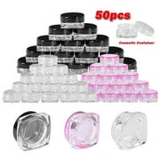 50pcs 3g Professional Cosmetic Makeup Jar Pot Face Cream Lip Balm Containers